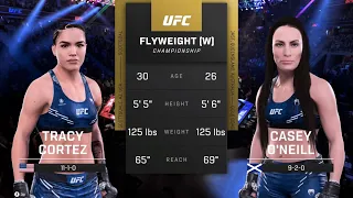 Tracy Cortez vs Casey O'Neill FULL FIGHT | UFC 5 AI Simulation