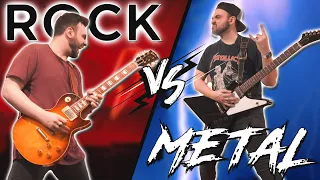 ULTIMATE Guitar Riffs Battle: ROCK Vs METAL