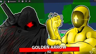 GOLDEN ARROW vs RED ARROW - Roblox The Strongest Battlegrounds