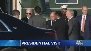 President Biden Arrives In Baltimore