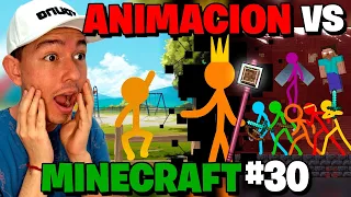 CHARLY REACCIONA a ANIMACION vs MINECRAFT #30 (The King - AVM)