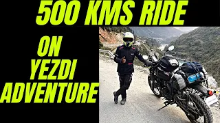 can you do 500 kms in a day on Yezdi Adventure??