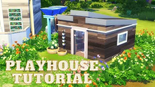 How to build a Playhouse in The Sims 4 | Base Game Friendly Tutorial 👨‍👩‍👦