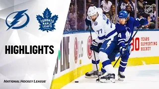 NHL Highlights | Lightning @ Maple Leafs 10/10/19