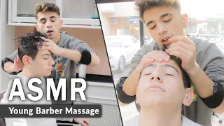 Massage ASMR With Street Sounds In Real Turkish Barber