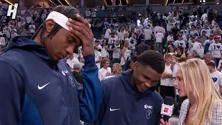 Anthony Edwards & Jaden McDaniels on Forcing a Game 7 vs Nuggets, Postgame Interview 🎤