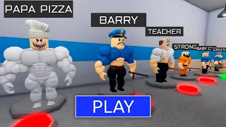 NEW Escaping from a STRONG PRISON RUN! And BECAME a BARRY MUSCLE #Roblox