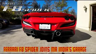 Batteries not included - Mr India adds a 2022  Ferrari V8 F8 Spider to the garage. Quick Tour