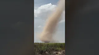 Large Landspout Forms in Western Texas