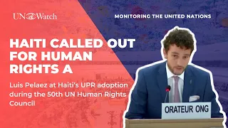 UN Watch calls out Haiti for human rights violations