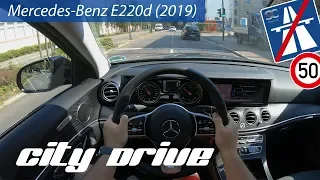 Mercedes-Benz E220d (2019) - POV City Drive