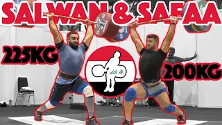 Salwan & Safaa Heavy Training (Salwan 225kg Clean and Jerk) - 2018 Asian Games [4k 50]