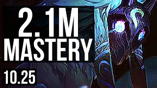 KINDRED vs WARWICK (JUNGLE) | 2.1M mastery, 400+ games, 7/3/11 | KR Diamond | v10.25