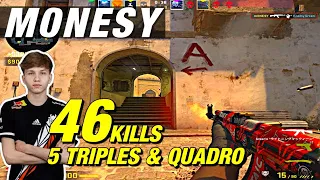 m0NESY mirage game (46kills) 5 Triples! CSGO m0NESY POV