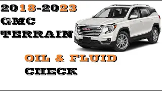 How to check Oil and Fluids in Gmc Terrain 2018-2023