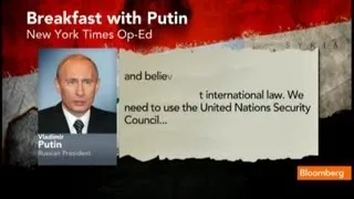 Putin's Syria Op-Ed Gets Slammed on the Hill