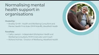 Webinar: Normalising mental health support in organisations