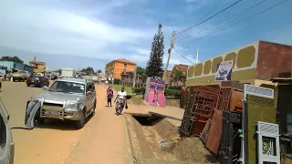 Walk through parts of Mukono Town in Uganda, East Africa in December 2023.