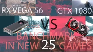 AMD RX VEGA 56 VS GTX 1080 || BENCHMARK IN 25 GAMES || 1080P