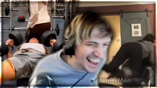 xQc reacts to "memes but if you laugh, you rewatch the meme" (with chat) - MemerMan