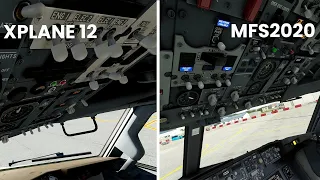 Microsoft Flight Simulator 2020 vs X-Plane 12 Cockpit Comparison