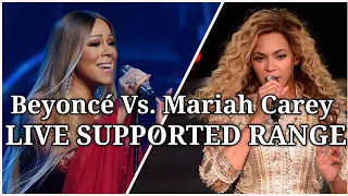 Beyoncé Vs. Mariah Carey: Live Supported Range (D3 - C6)