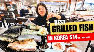 Amazing 🔥charcoal Grilled Fish in Korea🇰🇷 #koreatravel #koreafood