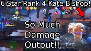 6 Star Rank 4 Kate Bishop DESTROYS In Labyrinth And Abyss! (With And Without Suicides) | MCOC