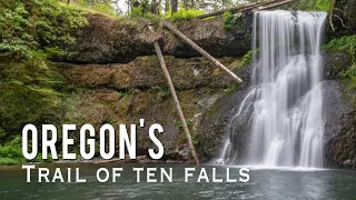 Trail of Ten Falls in Oregon's Silver Falls State Park