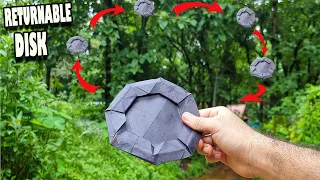 Captain America paper shield that's comes back | Paper Returnable Disk | Boomerang (Origami) Ver-3