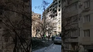 Видео снятое 22 марта на улице Кирова, Мариуполь