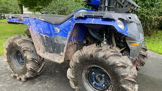 Installing 29.5” HIGHLIFTER OUTLAWS on the 450!!!!!