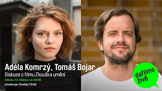 DAFilms Živě s Adélou Komrzý a Tomášem Bojarem o filmu Zkouška umění