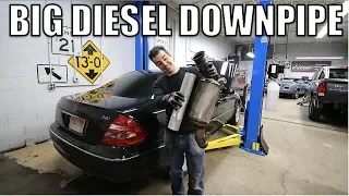 I Installed A Catless Downpipe On My Turbo Diesel Mercedes & Tested 0-60 MPH. Listen To That Turbo!