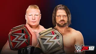 Full Match - Brock Lesnar vs AJ Styles - WWE Survivor series 2017