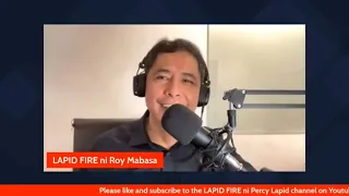 LAPID FIRE NI ROY MABASA (FIRST PART) JAN 25, 2023