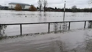 Hochwasser Koblenz 2.2.2021/ am deutschen Eck