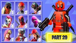 FORTNITE CHALLENGE PART #29 - GUESS THE SKIN BY THE LEGO STYLE.