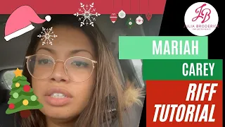 How to Sing that Famous Riff in Mariah Carey's "All I want for Christmas is you" (Run slowed down )