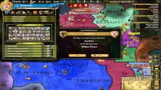 Lets Play Europa Universalis 3 Divine Wind (Burgundy) - Part 1 "WORLD WAR 1"