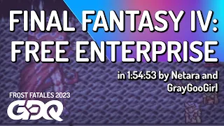 Final Fantasy IV: Free Enterprise by Netara and GrayGooGirl in 1:54:53 - Frost Fatales 2023