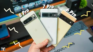 Pixel 8 Pro VS Pixel 7 Pro Vs Pixel 6 Pro: 3 Years of Pixel!