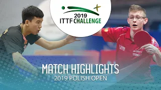 Xiang Peng vs Irvin Bertrand | 2019 ITTF Polish Open Highlights (U21-Final)