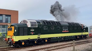 DELTIC AND CLASS 40, At York, With Two Deltic ENGINE START UPS!! (55022 & 40023!!) | 26/11/23.