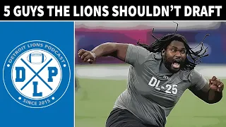 Five Players the Detroit Lions Should Avoid in the Draft | Detroit Lions Podcast