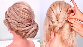 Красивая Прическа с Плетением. Beautiful Hairstyle