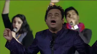 A  R  Rahman playing music Jai Ho song  without instruments  An unbelievable concert at CES 2016720P