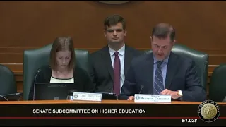 Texas Senate Committee On Higher Education 5 14 2024 Panel One