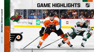 Wild @ Flyers 3/3 l NHL Highlights 2022