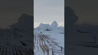 Jordan Spreader clearing snow, ND.